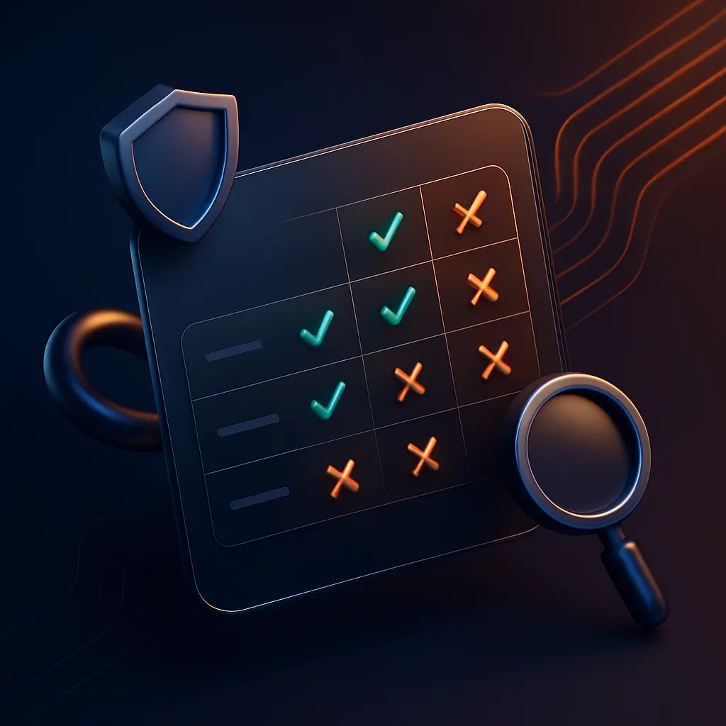 Security Software Comparison Chart